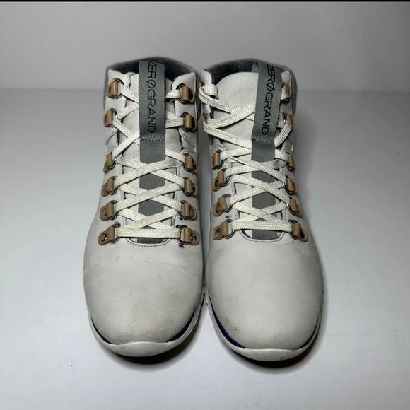Cole Haan Zerogrand White Gray Hiker Waterproof Boots Women's 7 B  W00158 - Picture 5 of 9